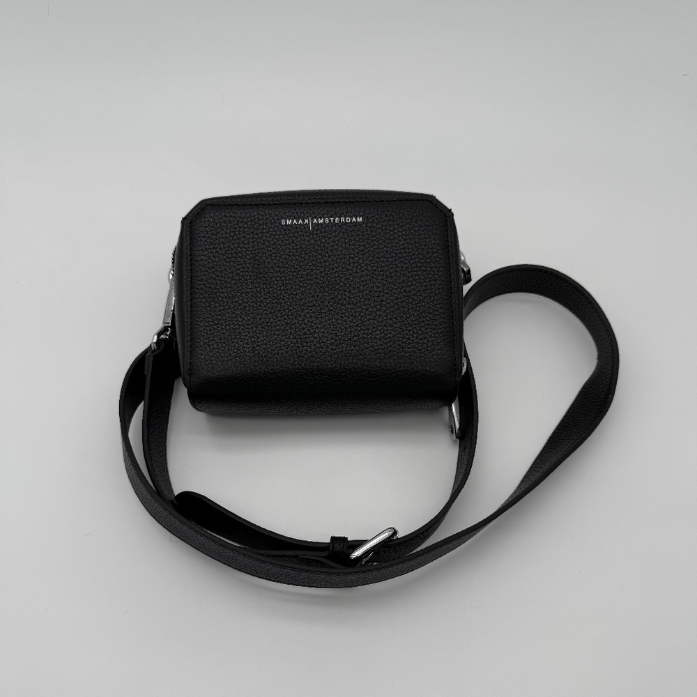 SMAAK Amsterdam black crossover mini bag, like new